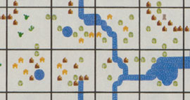 Exclusiva, págs. 30 y 31 - detalle del mapa del juego 'Saimazoom'